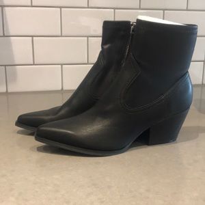 Black ankle booties